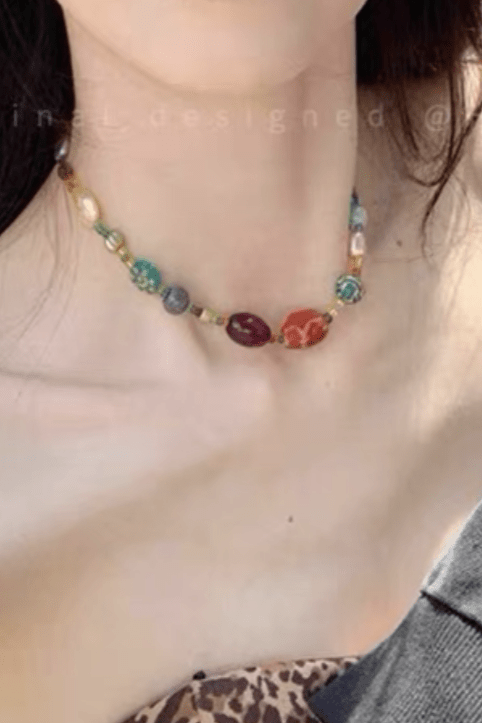 Colar Artesanal Colorido - lavishiochicColareslavishiochic