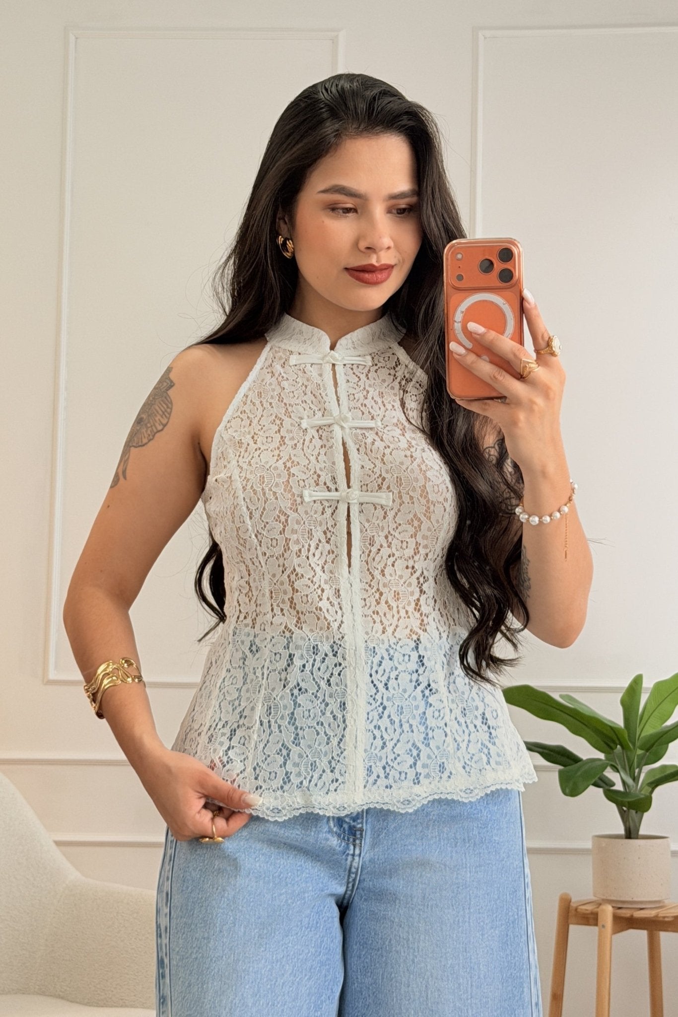 Colete em Renda MOCHY - lavishiochicTOPMochy