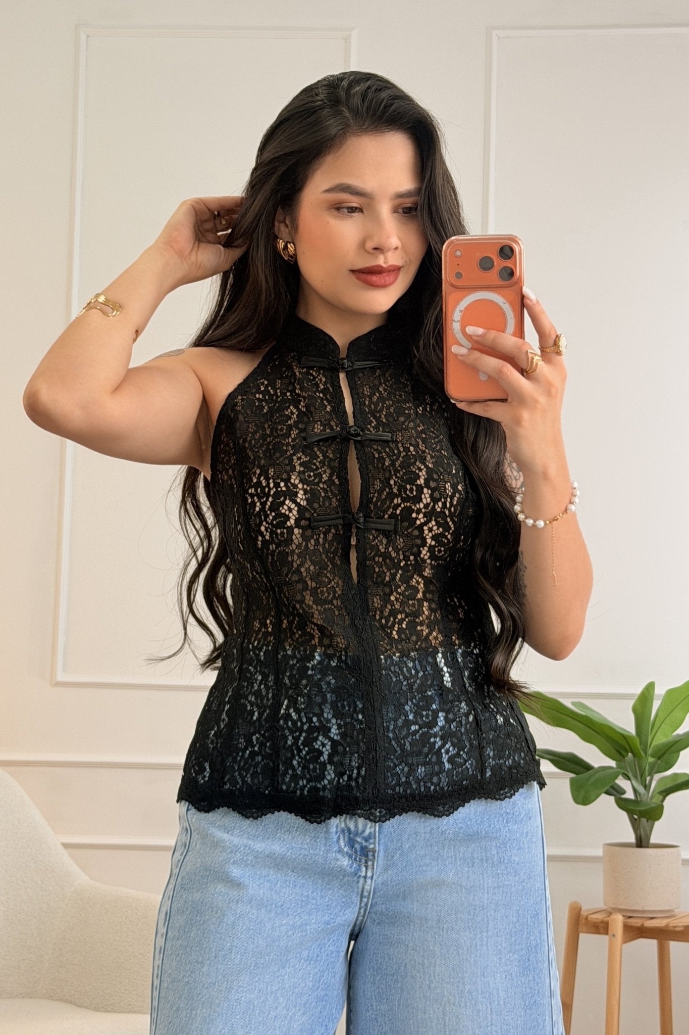 Colete em Renda MOCHY - lavishiochicTOPMochy