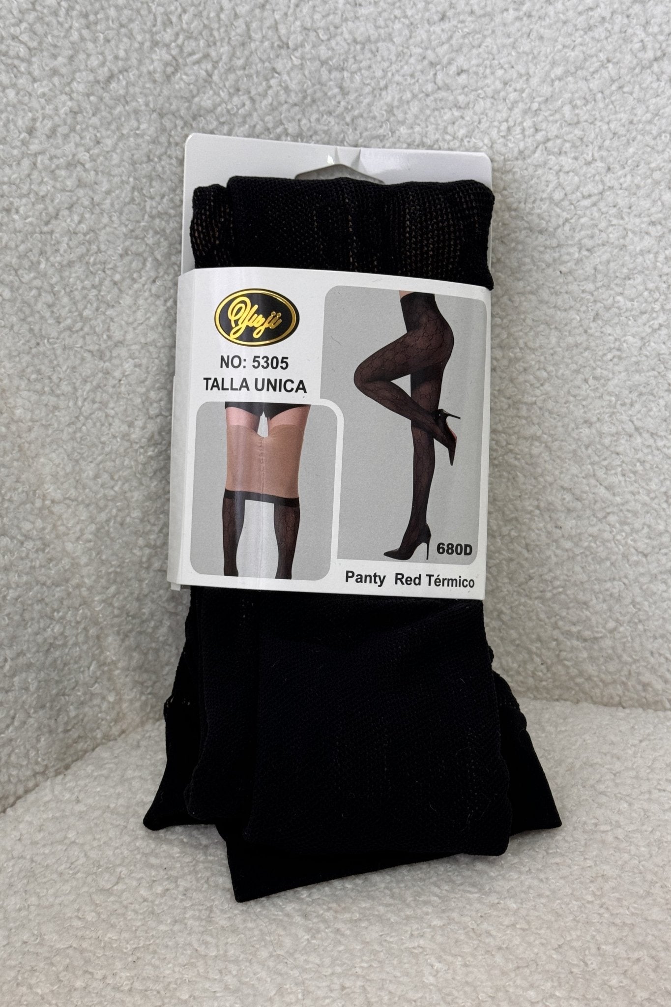 Collants Térmicos com Padrão Rendado e Efeito Transparente - lavishiochicMeiaslavishiochic