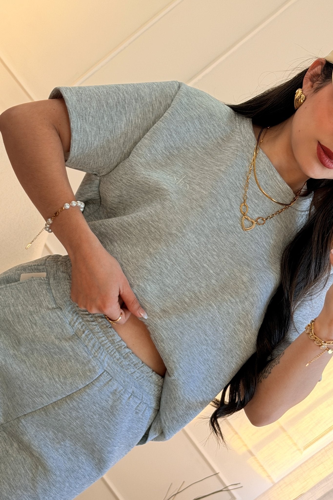 Conjunto alo Casual T-shirt e Calça - lavishiochicconjuntoslavishiochic