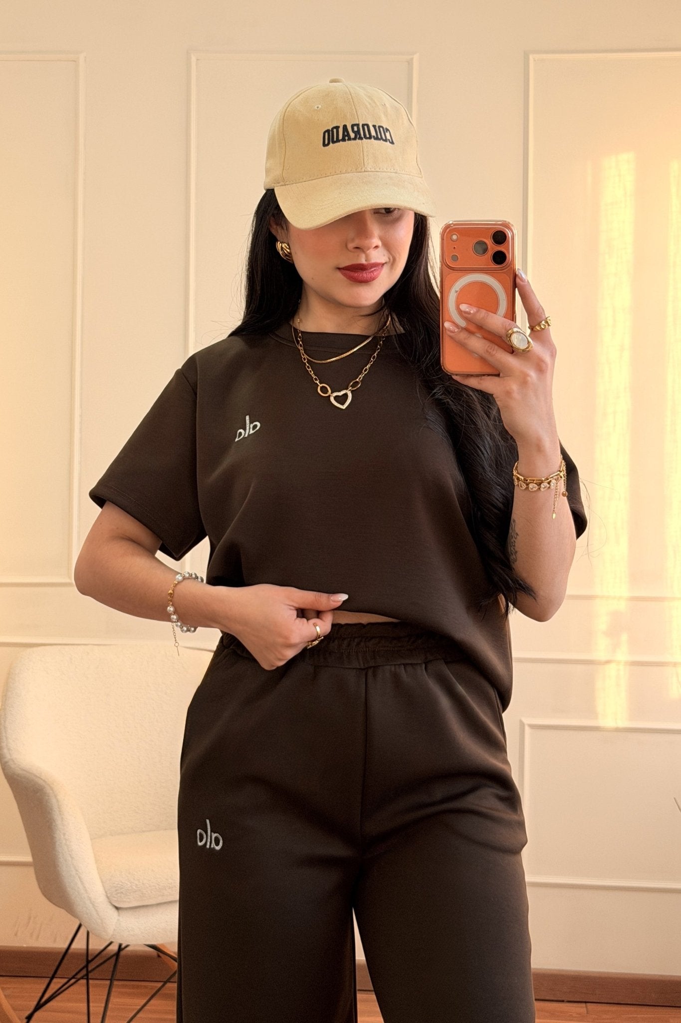 Conjunto alo Casual T-shirt e Calça - lavishiochicconjuntoslavishiochic