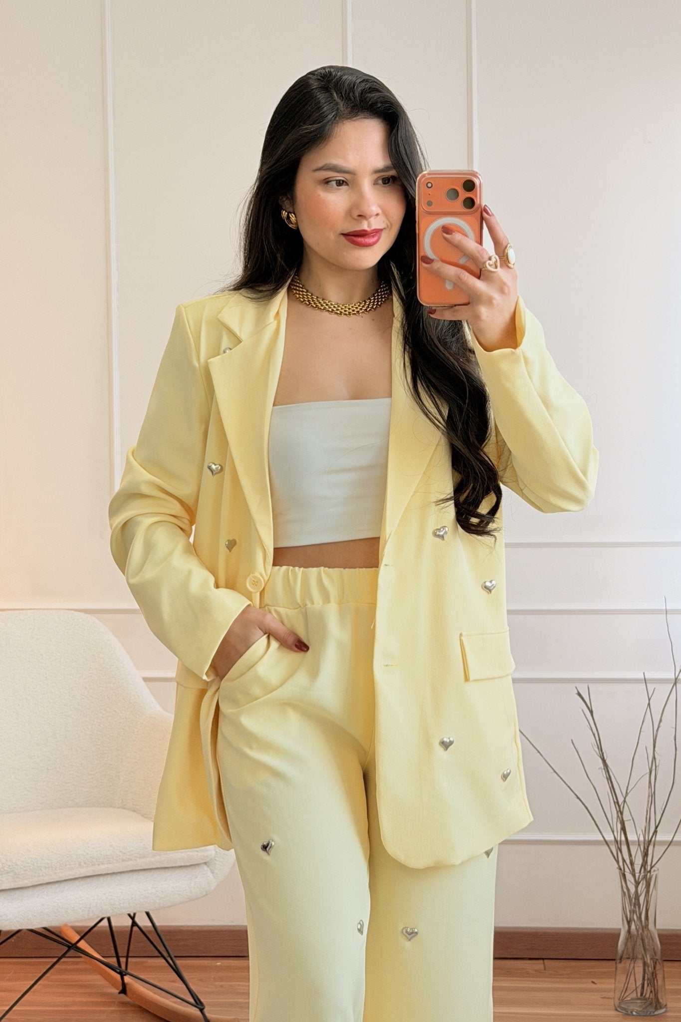 Conjunto Blazer com Detalhes - lavishiochicconjuntolavishiochic