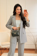 Conjunto Blazer com Riscas e Calça Clássica - lavishiochicconjuntolavishiochic