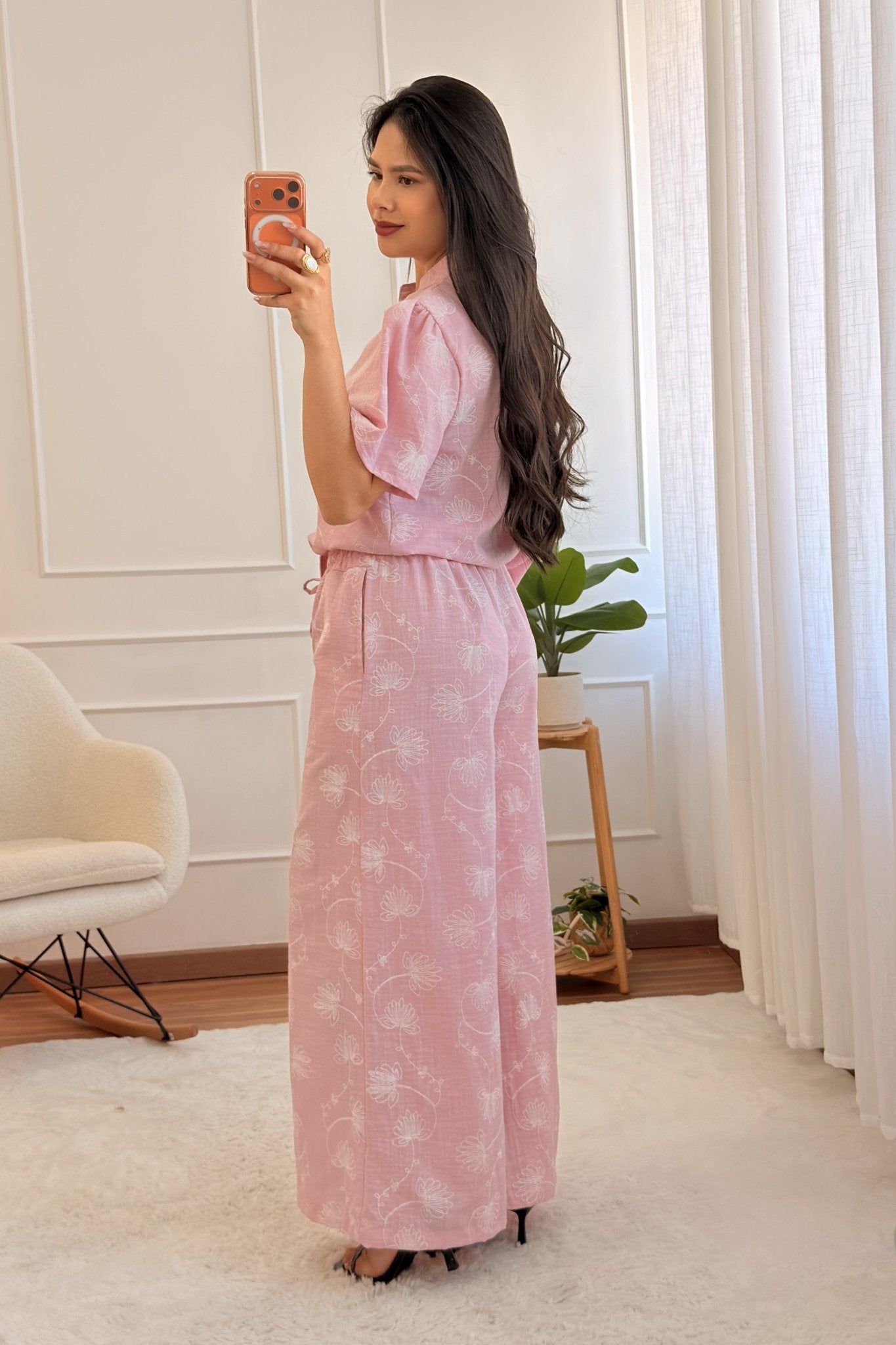 Conjunto bordado de camisa e calça - lavishiochicconjuntolavishiochic