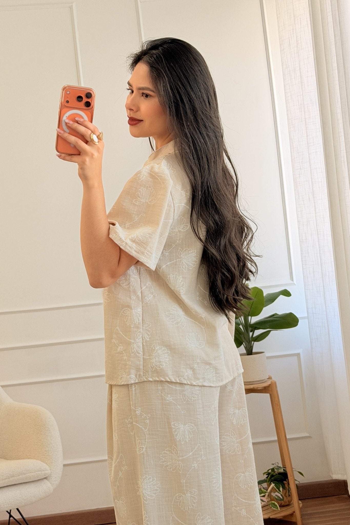 Conjunto bordado de camisa e calça - lavishiochicconjuntolavishiochic