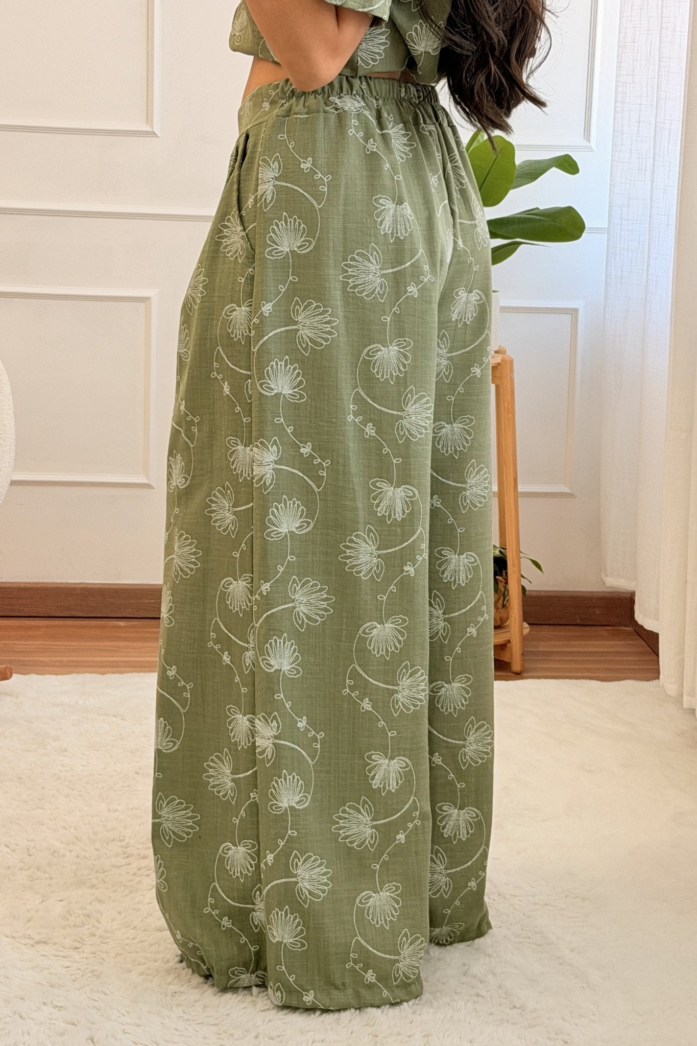Conjunto bordado de camisa e calça - lavishiochicconjuntolavishiochic