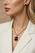 Conjunto brincos + colar de urso - lavishiochicconjuntolavishiochic