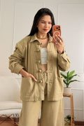 Conjunto casaco e calça de ganga MOCHY - lavishiochicconjuntoMochy