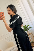 Conjunto Casual com Faixas Contrastantes - lavishiochicconjuntoslavishiochic