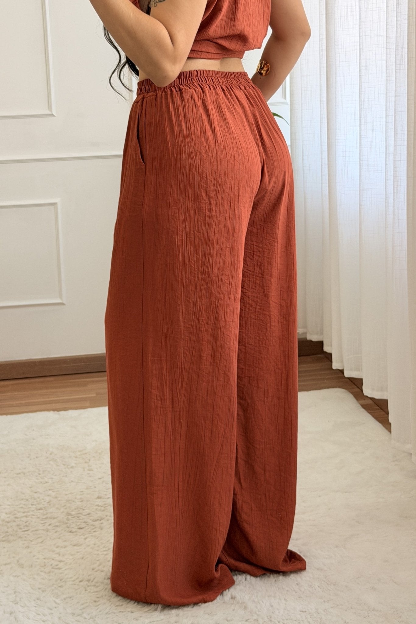 Conjunto colete assimétrica e calça - lavishiochicconjuntolavishiochic