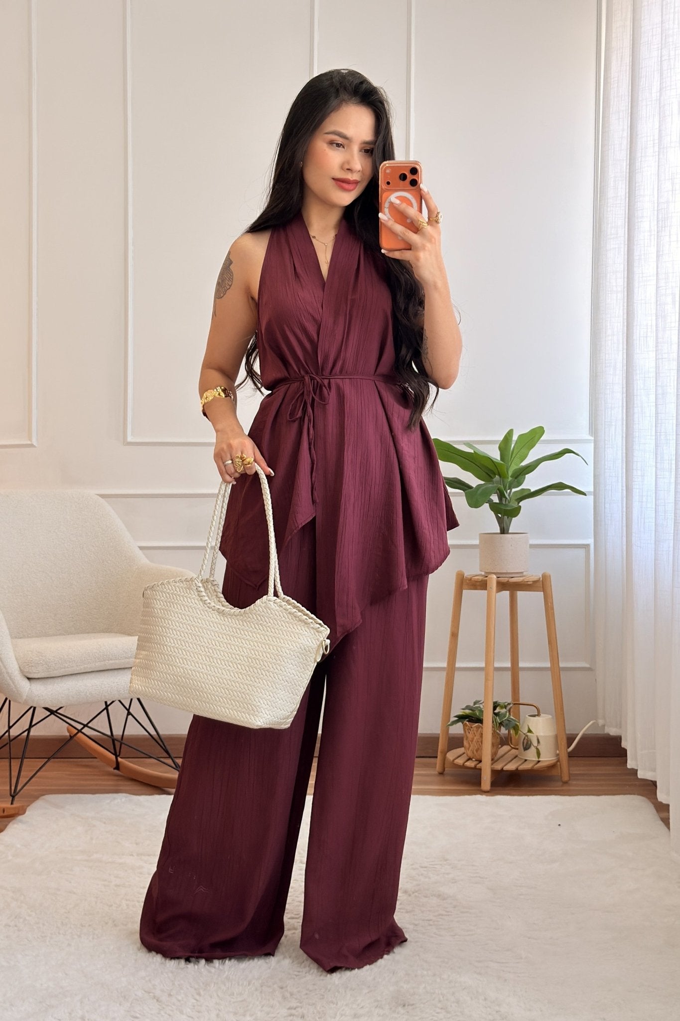Conjunto colete assimétrica e calça - lavishiochicconjuntolavishiochic