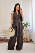 Conjunto colete assimétrica e calça - lavishiochicconjuntolavishiochic