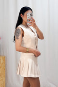 Conjunto Colete+Saia plissada - lavishiochicconjuntolavishiochic