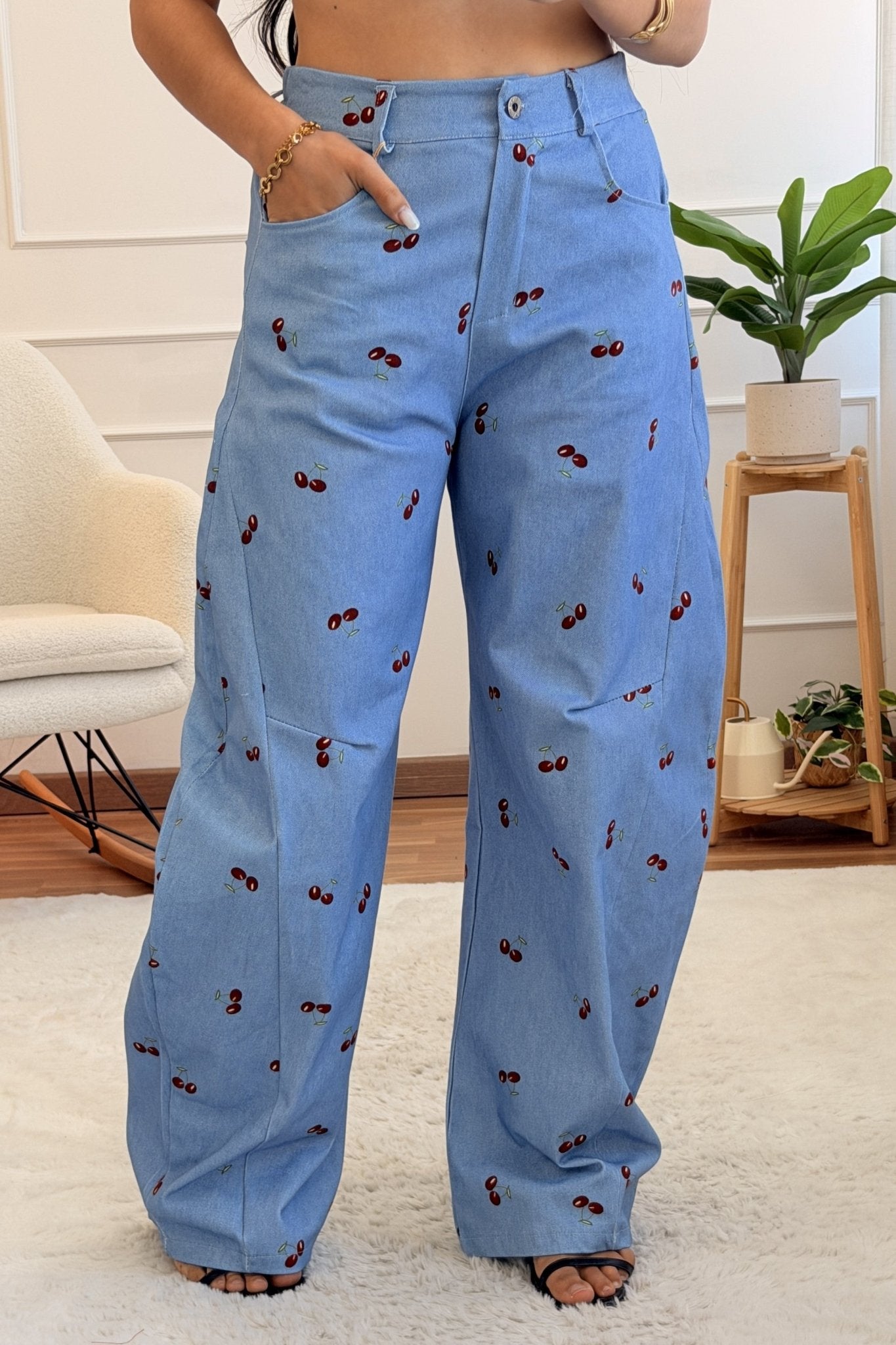 Conjunto com estampa de cerejas - lavishiochicconjuntolavishiochic