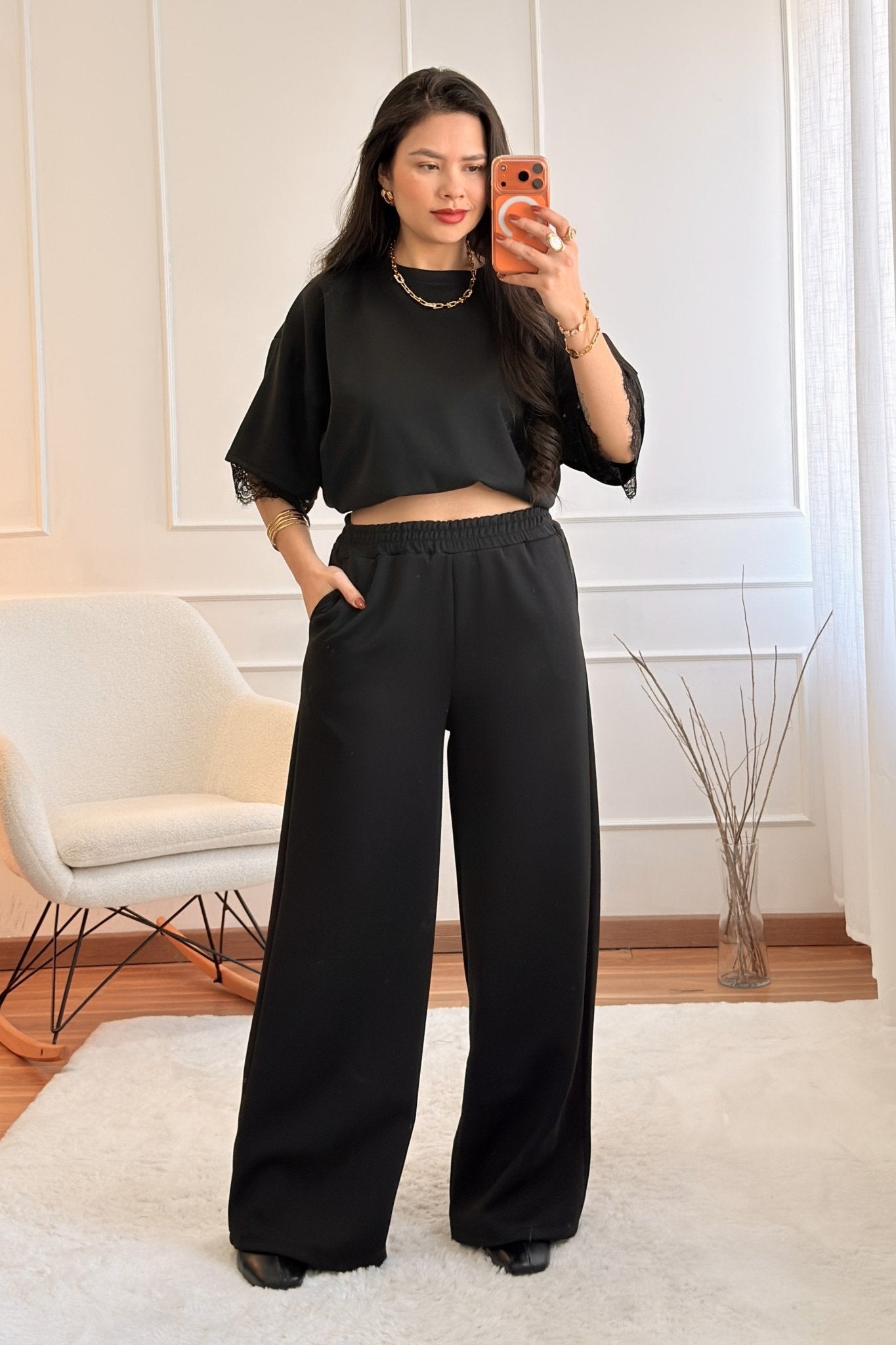 Conjunto com renda - lavishiochicconjuntolavishiochic