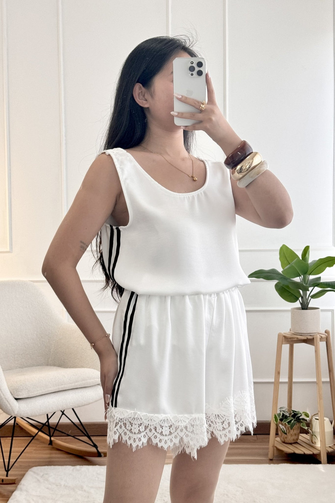 Conjunto com riscas laterais - lavishiochicconjuntolavishiochic