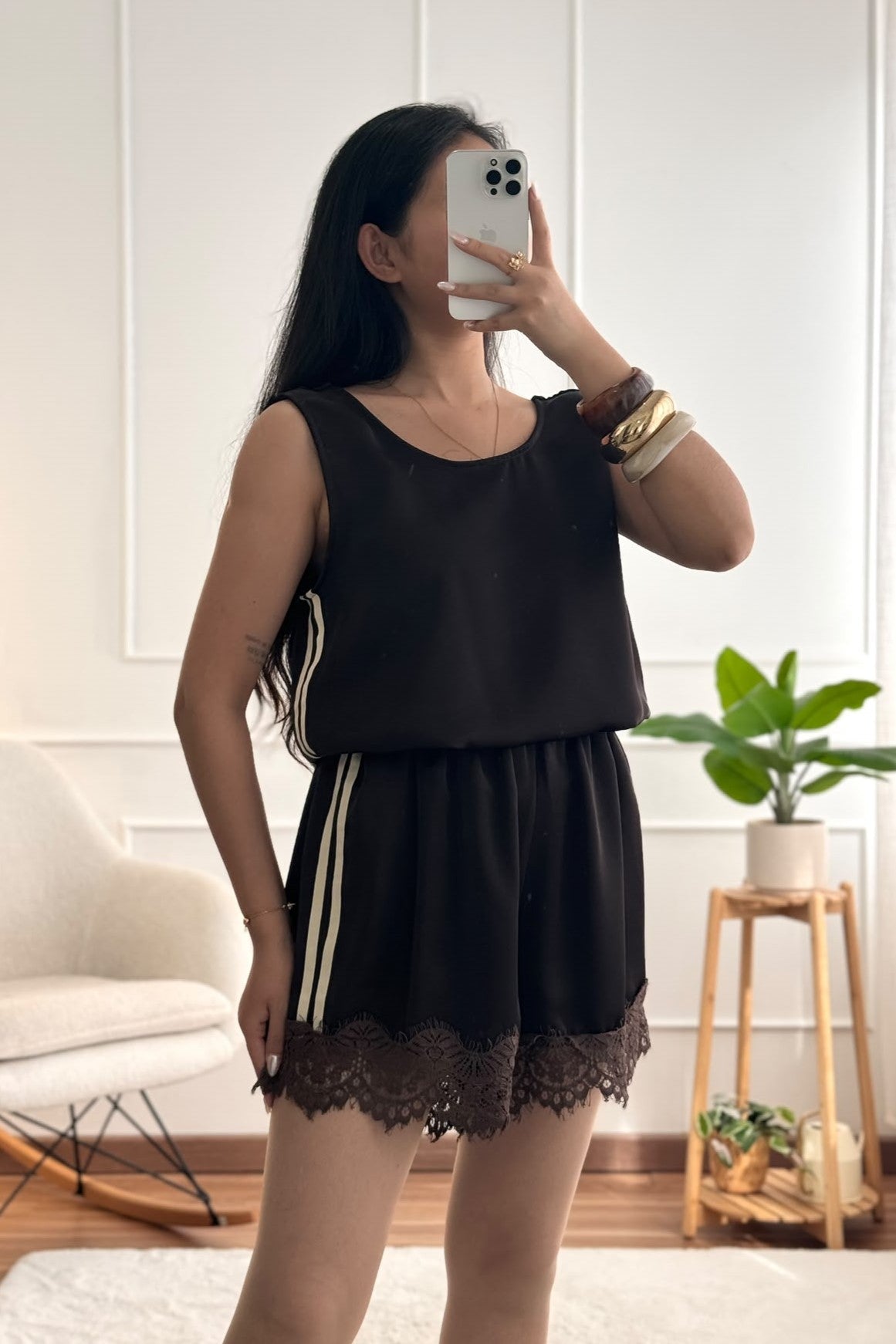 Conjunto com riscas laterais - lavishiochicconjuntolavishiochic