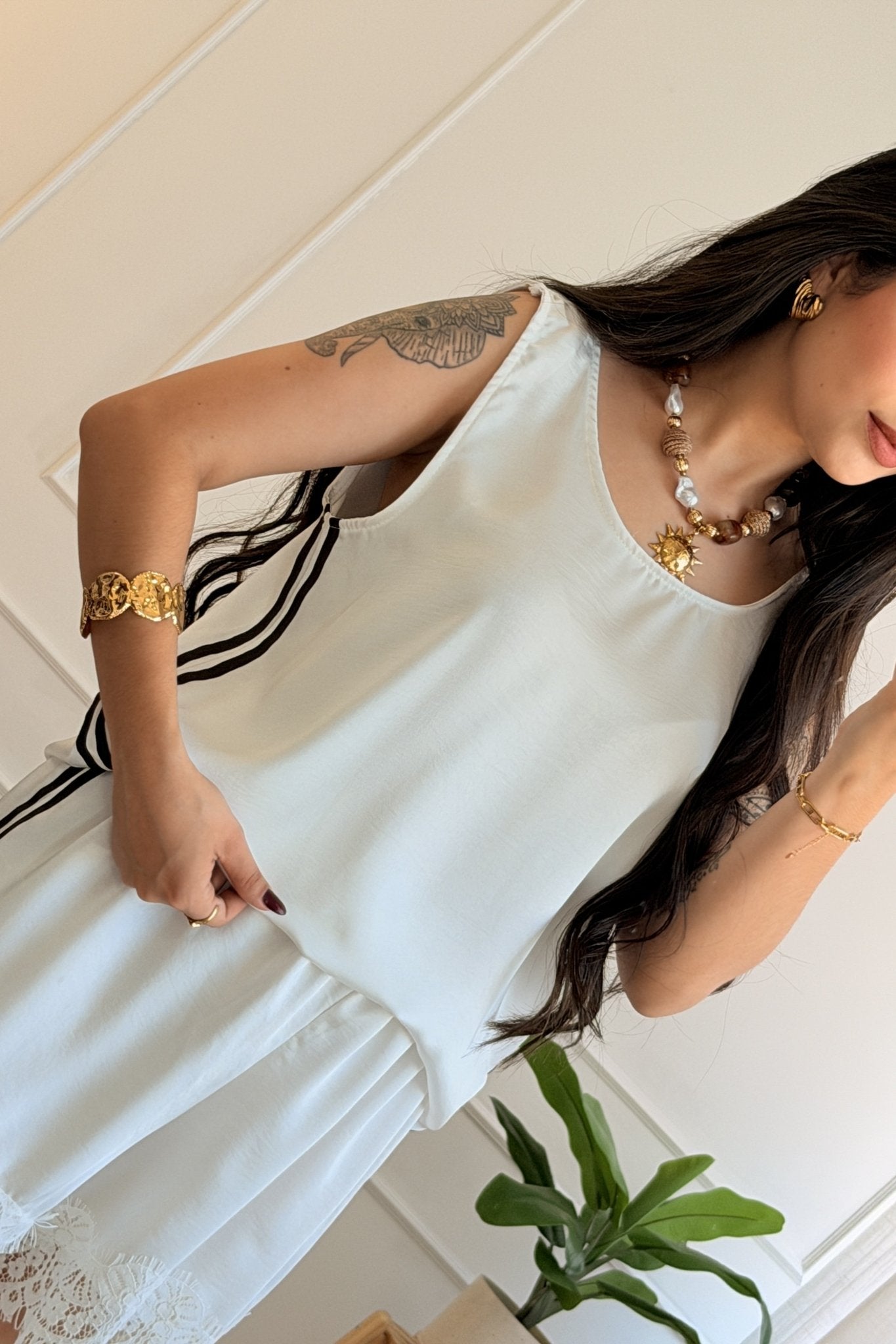 Conjunto com riscas laterais - lavishiochicconjuntolavishiochic