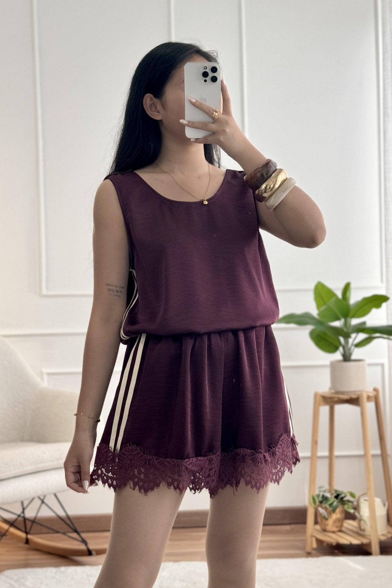 Conjunto com riscas laterais - lavishiochicconjuntolavishiochic