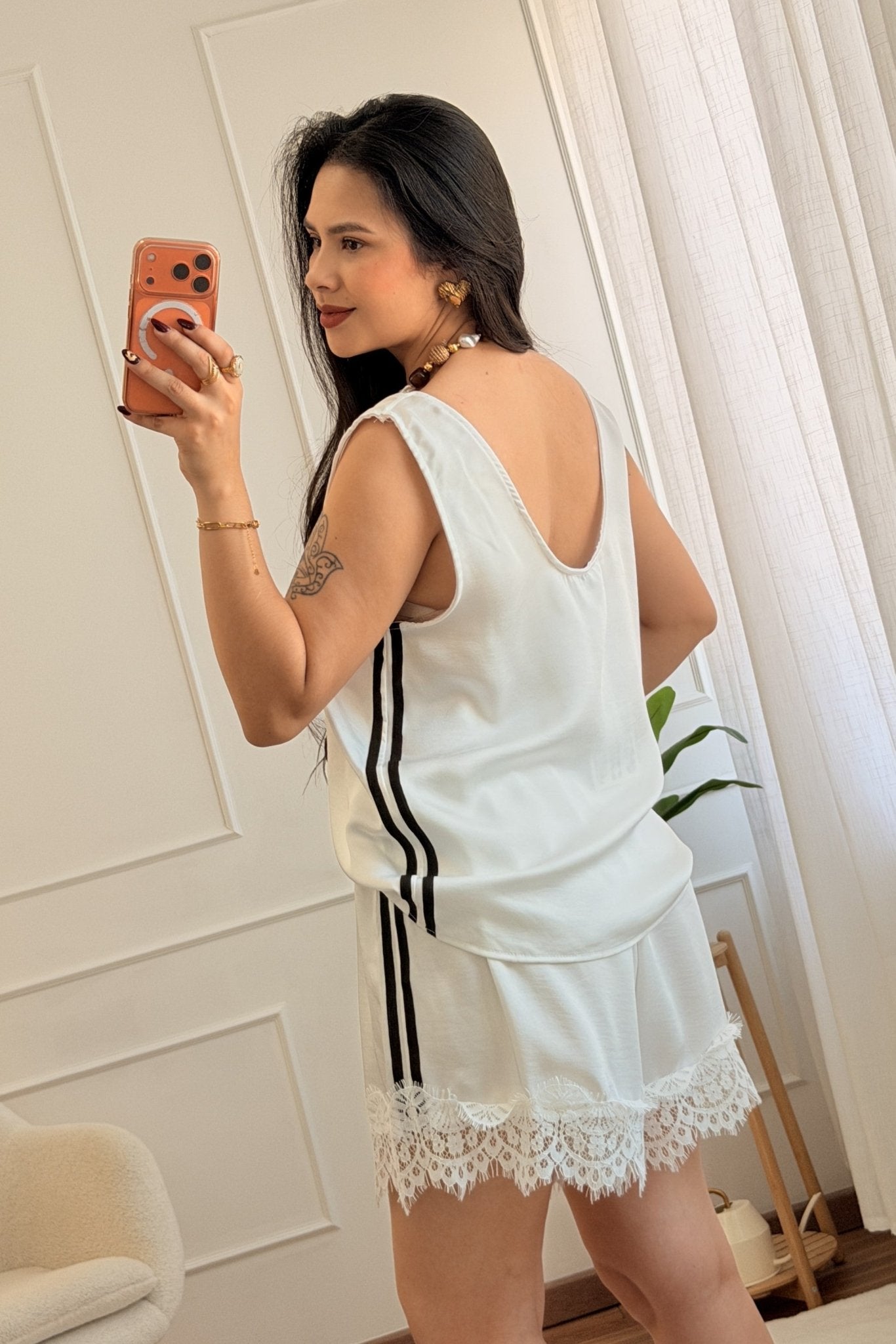 Conjunto com riscas laterais - lavishiochicconjuntolavishiochic