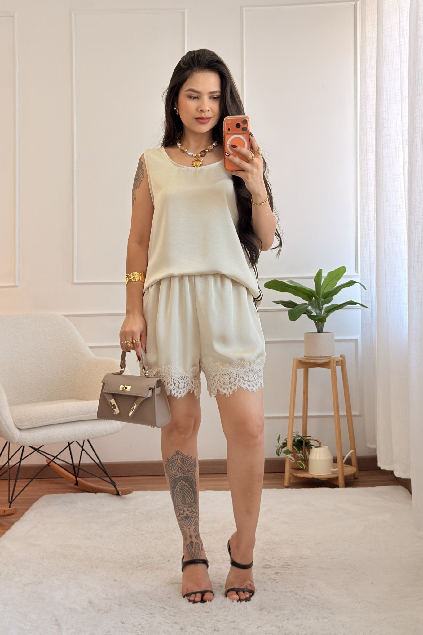 Conjunto com riscas laterais - lavishiochicconjuntolavishiochic