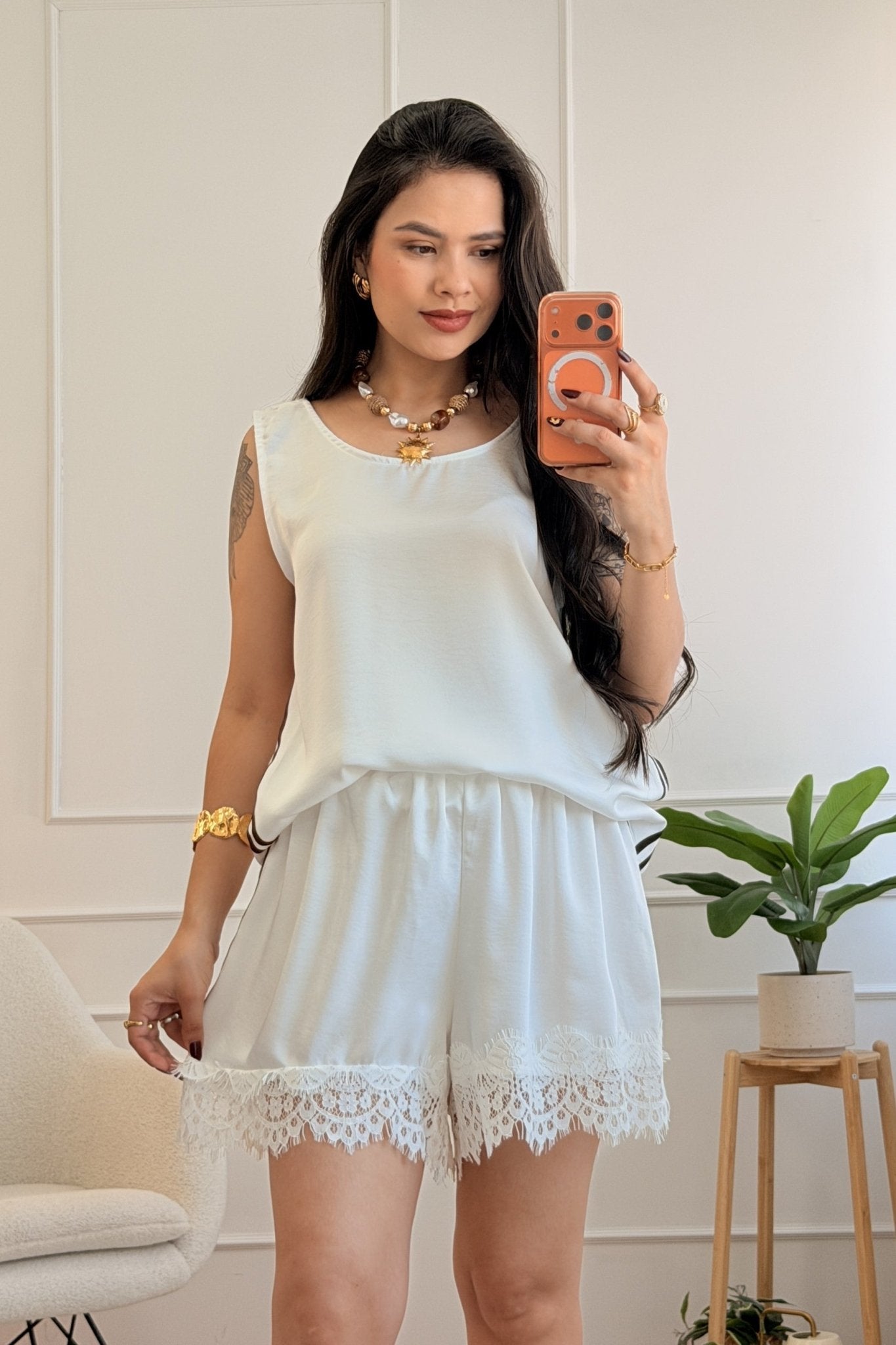Conjunto com riscas laterais - lavishiochicconjuntolavishiochic