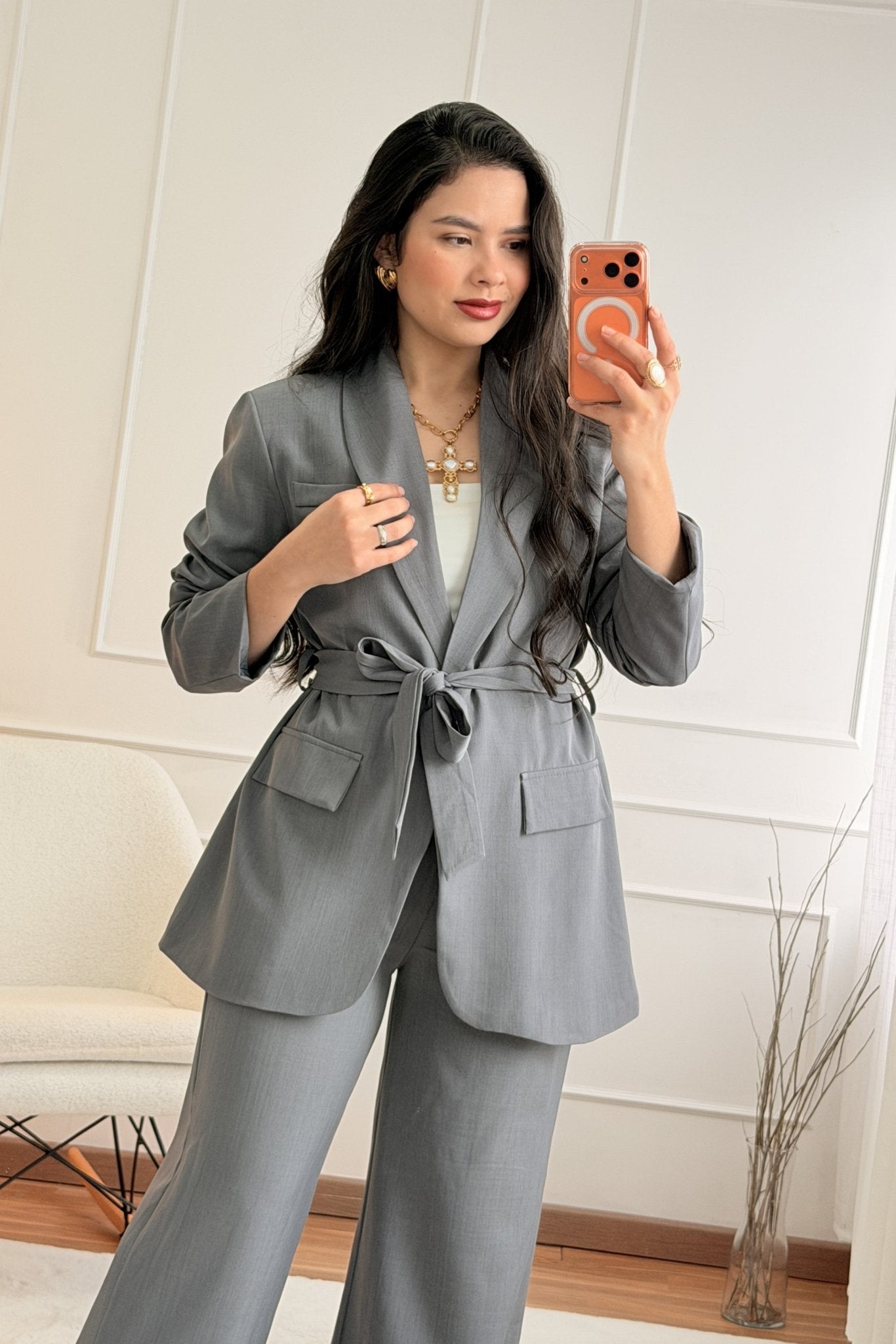 Conjunto de blazer a calça - lavishiochicconjuntoslavishiochic
