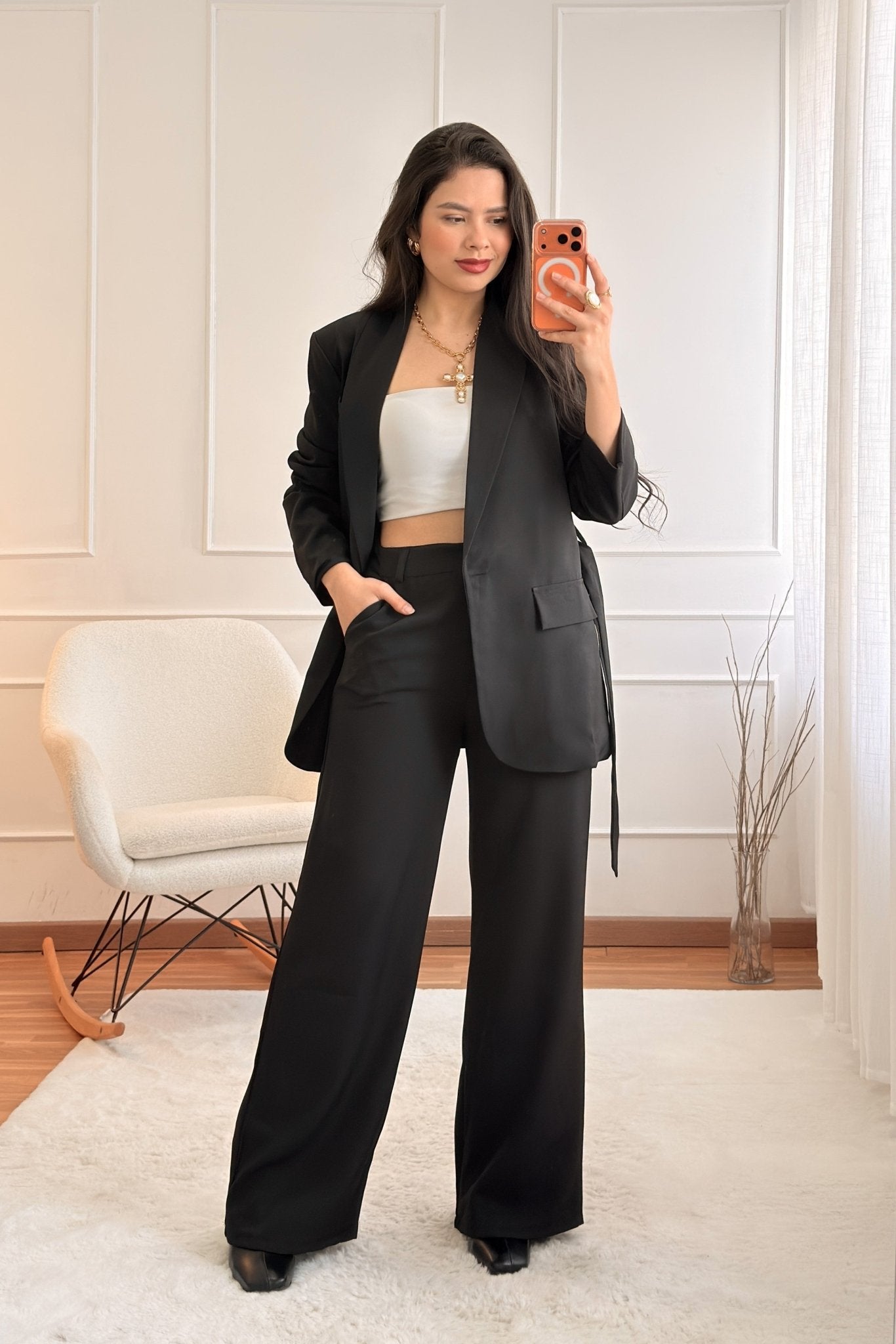 Conjunto de blazer a calça - lavishiochicconjuntoslavishiochic