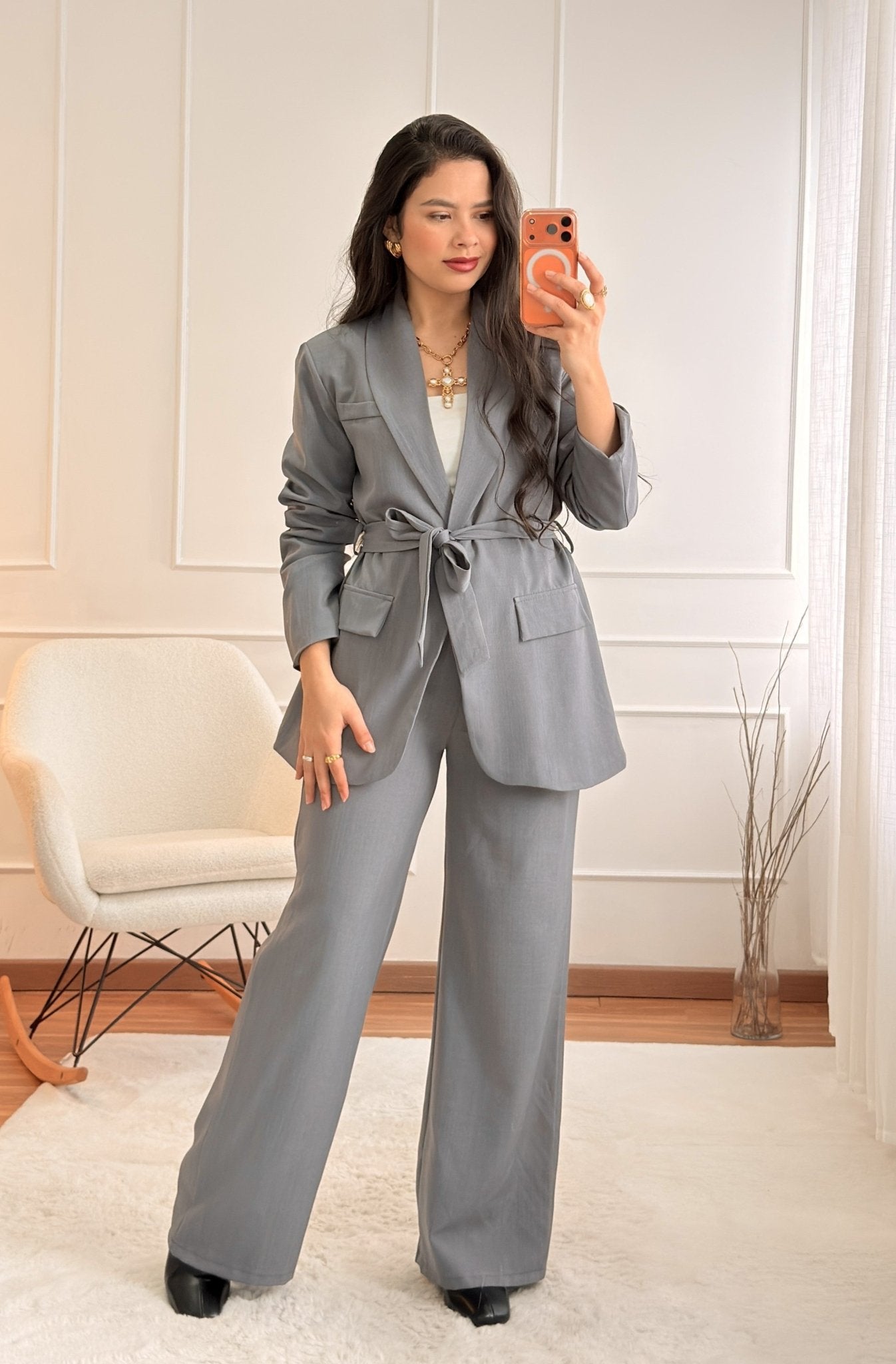 Conjunto de blazer a calça - lavishiochicconjuntoslavishiochic