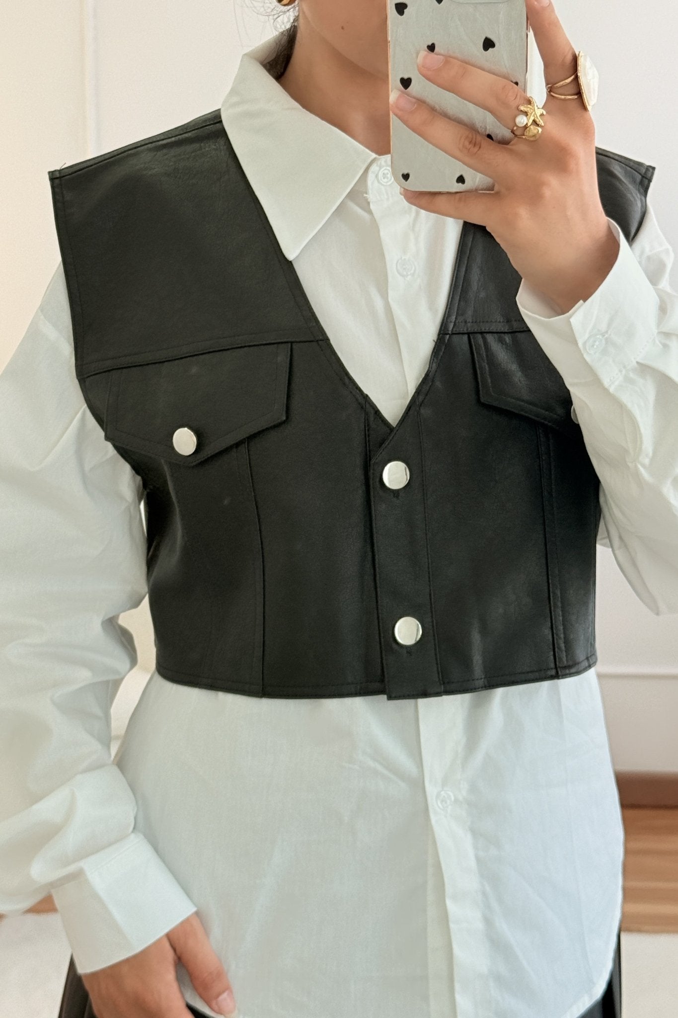 Conjunto de camisa com colete - lavishiochiccamisalavishiochic