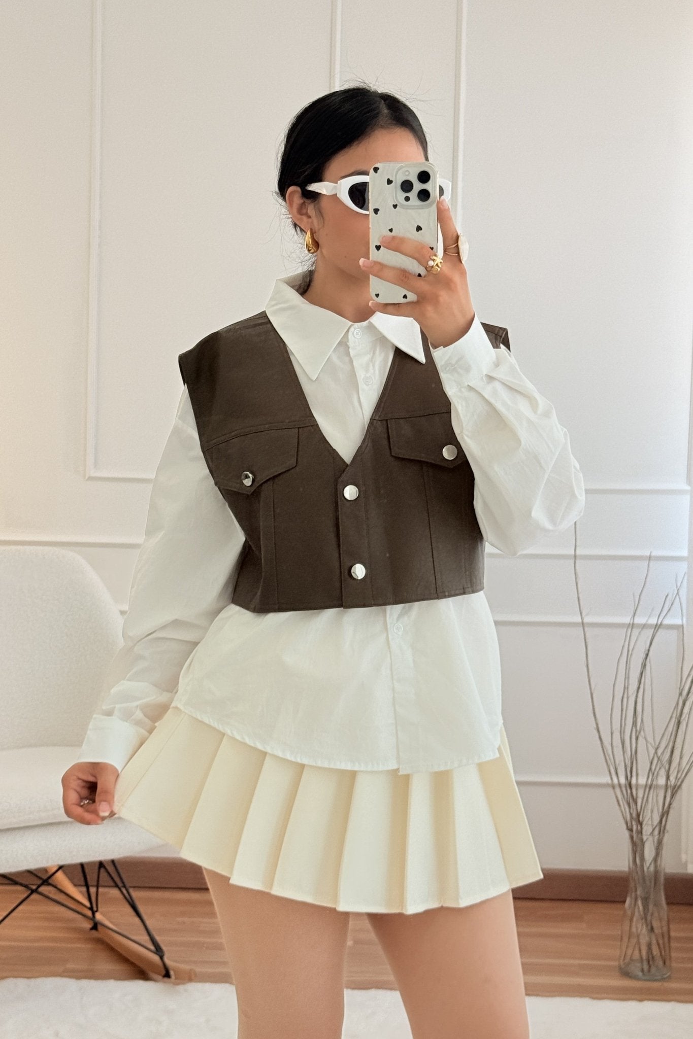 Conjunto de camisa com colete - lavishiochiccamisalavishiochic