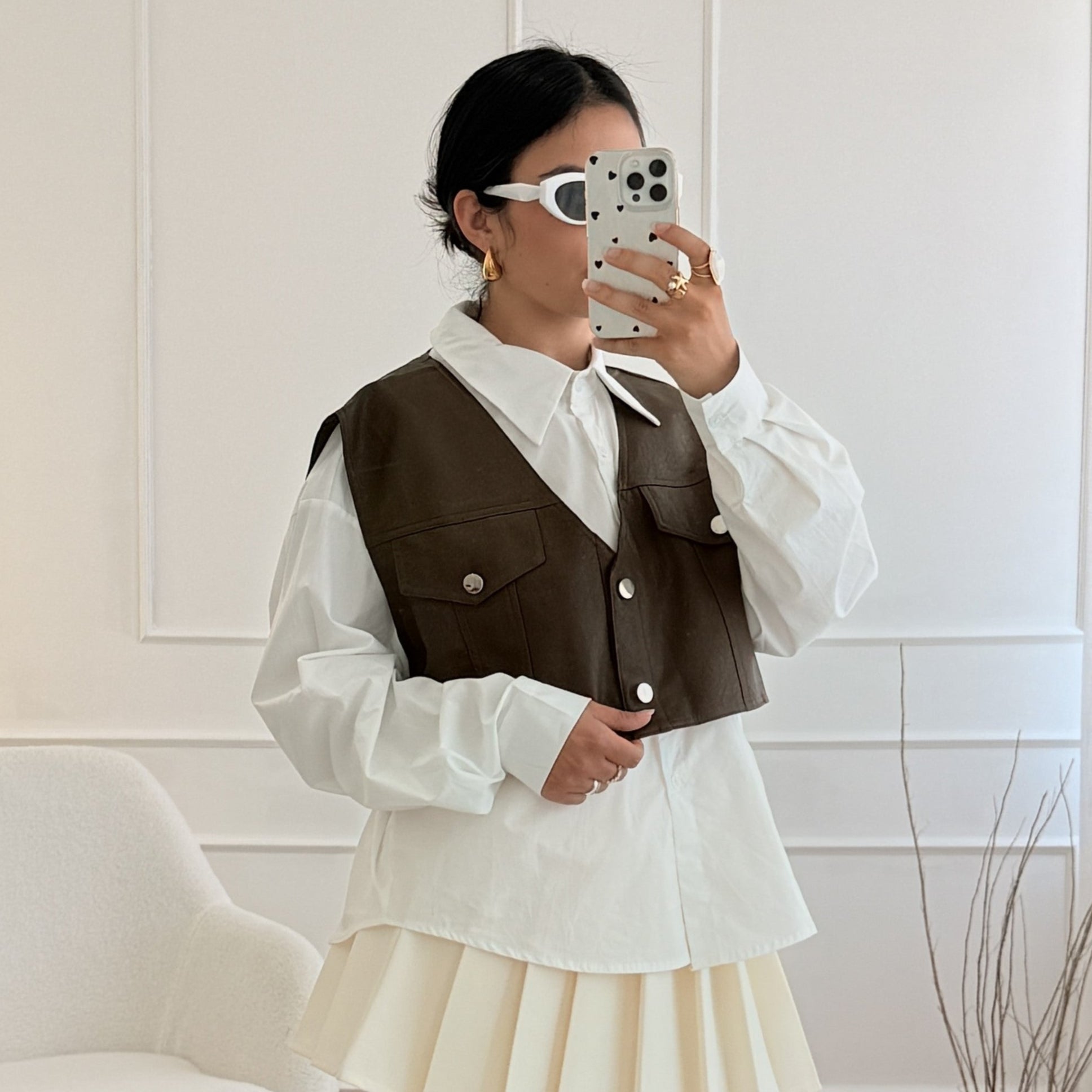 Conjunto de camisa com colete - lavishiochiccamisalavishiochic