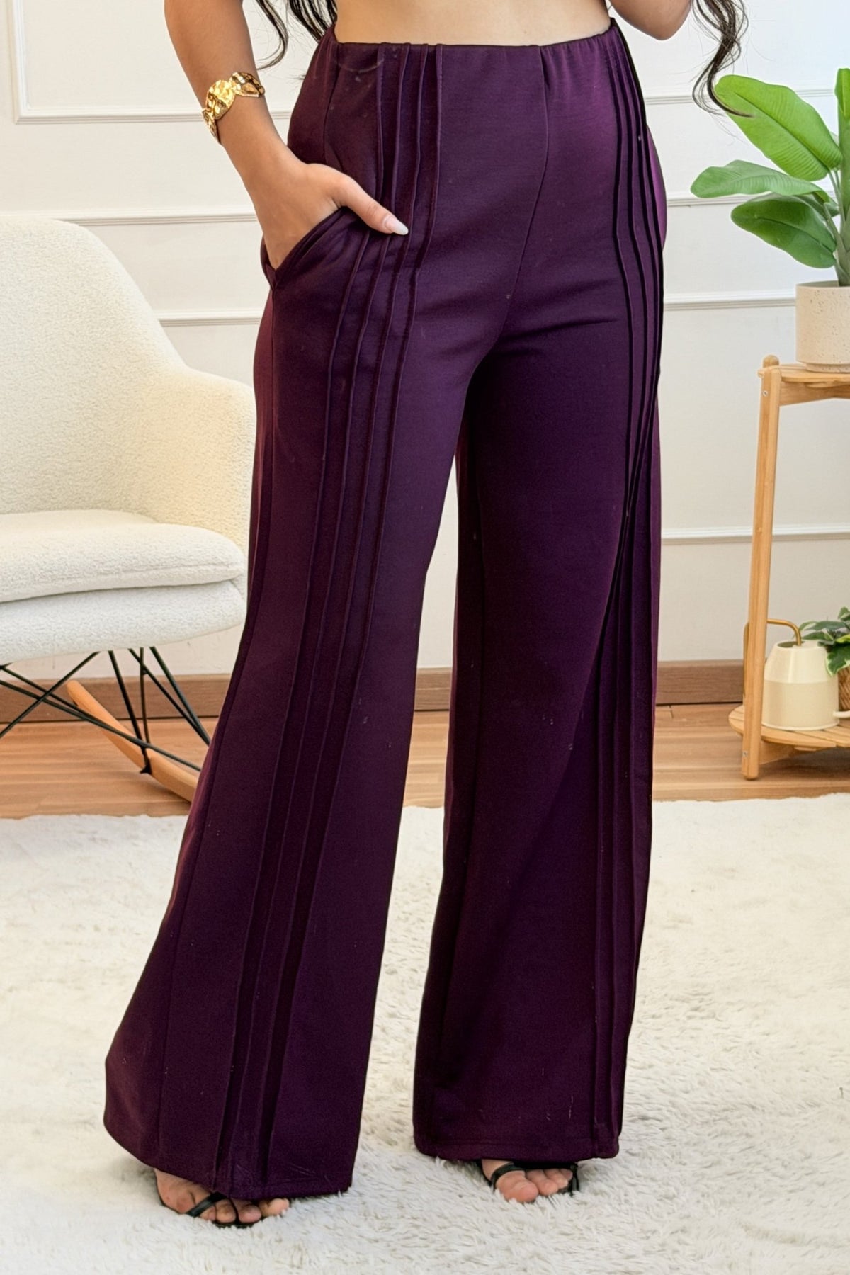 Conjunto de casaco e calça pantalona - lavishiochicconjuntolavishiochic