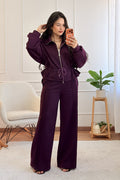 Conjunto de casaco e calça pantalona - lavishiochicconjuntolavishiochic