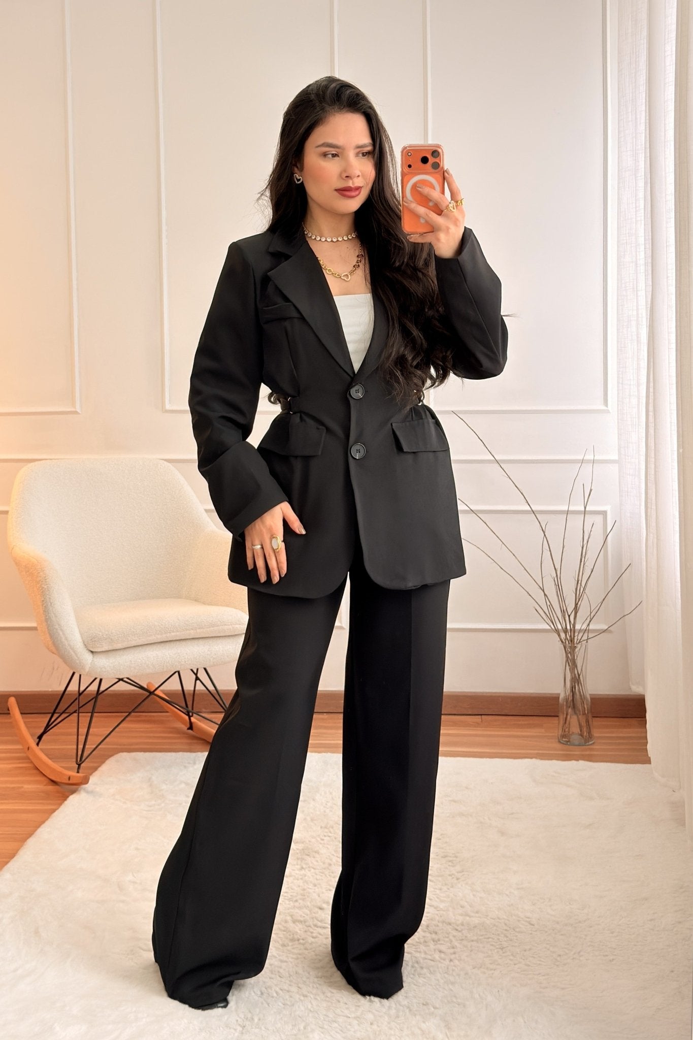 Conjunto de fato com blazer e calça - lavishiochicconjuntoslavishiochic