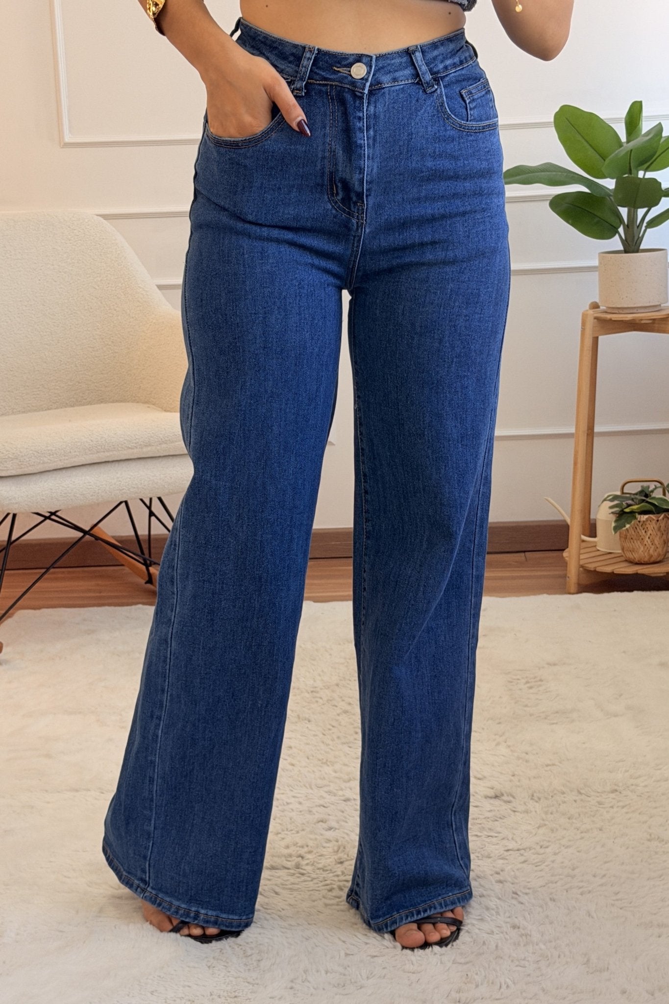 Conjunto de ganga com detalhe de folho no top - lavishiochicconjuntoslavishiochic
