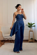 Conjunto de ganga com detalhe de folho no top - lavishiochicconjuntoslavishiochic