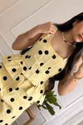 Conjunto de ganga com estampa de bolinhas - lavishiochicconjuntolavishiochic