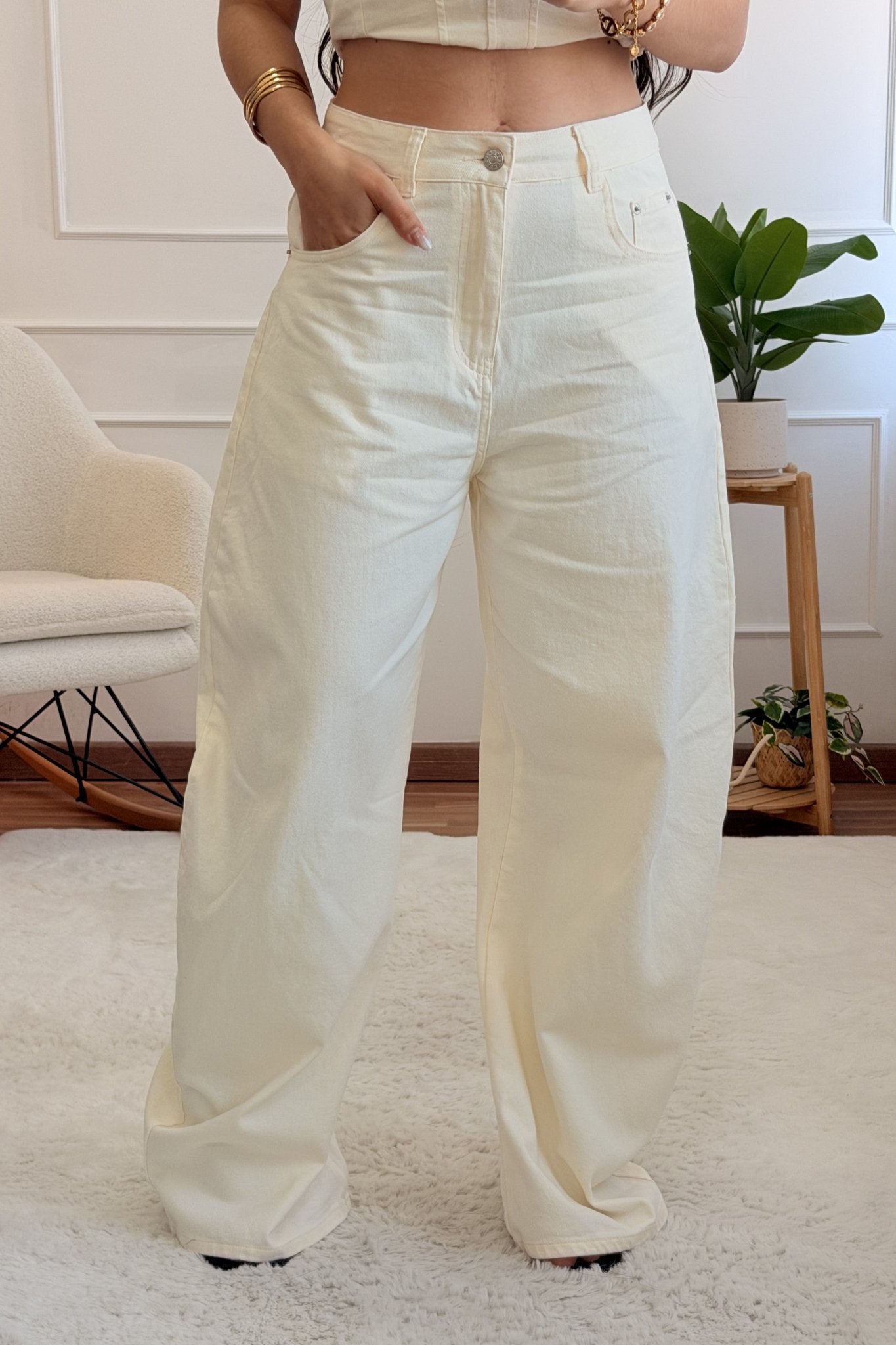 Conjunto de ganga com top e calça - lavishiochicconjuntolavishiochic