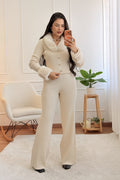 Conjunto de malha com gola de pelúcia removível - lavishiochicconjuntoslavishiochic