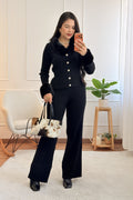 Conjunto de malha com gola de pelúcia removível - lavishiochicconjuntoslavishiochic