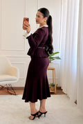 Conjunto de malha estilo tweed com saia midi - lavishiochicconjuntoslavishiochic