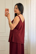Conjunto de top e calça detalhe metálico - lavishiochicconjuntolavishiochic