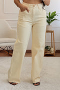 Conjunto denim colete e calça wide leg - lavishiochicconjuntolavishiochic