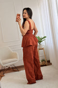 Conjunto em bordado inglês com barra em folho - lavishiochicconjuntolavishiochic