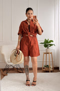 Conjunto em bordado inglês com camisa - lavishiochicconjuntolavishiochic