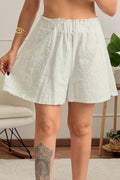 Conjunto em bordado inglês top evasê e calção - lavishiochicconjuntolavishiochic
