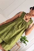 Conjunto em bordado inglês top evasê e calção - lavishiochicconjuntolavishiochic