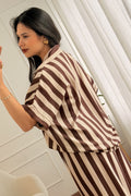 Conjunto fluido às riscas com camisa e calça - lavishiochicconjuntolavishiochic